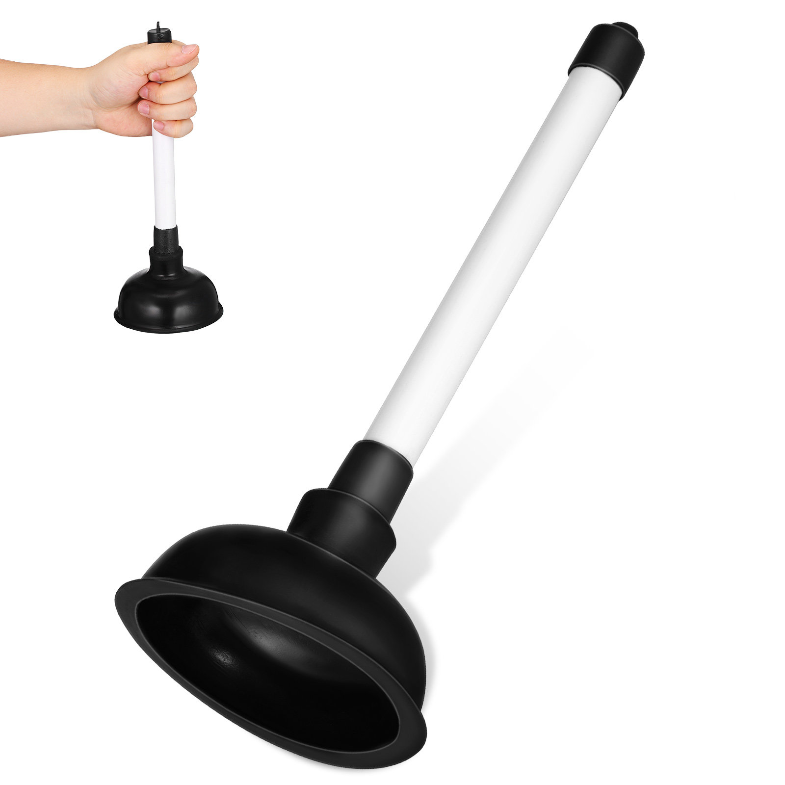 Plunger Toilet - Wielofunkcyjny Przyrząd do Udrażniania Rur, Próżniowy