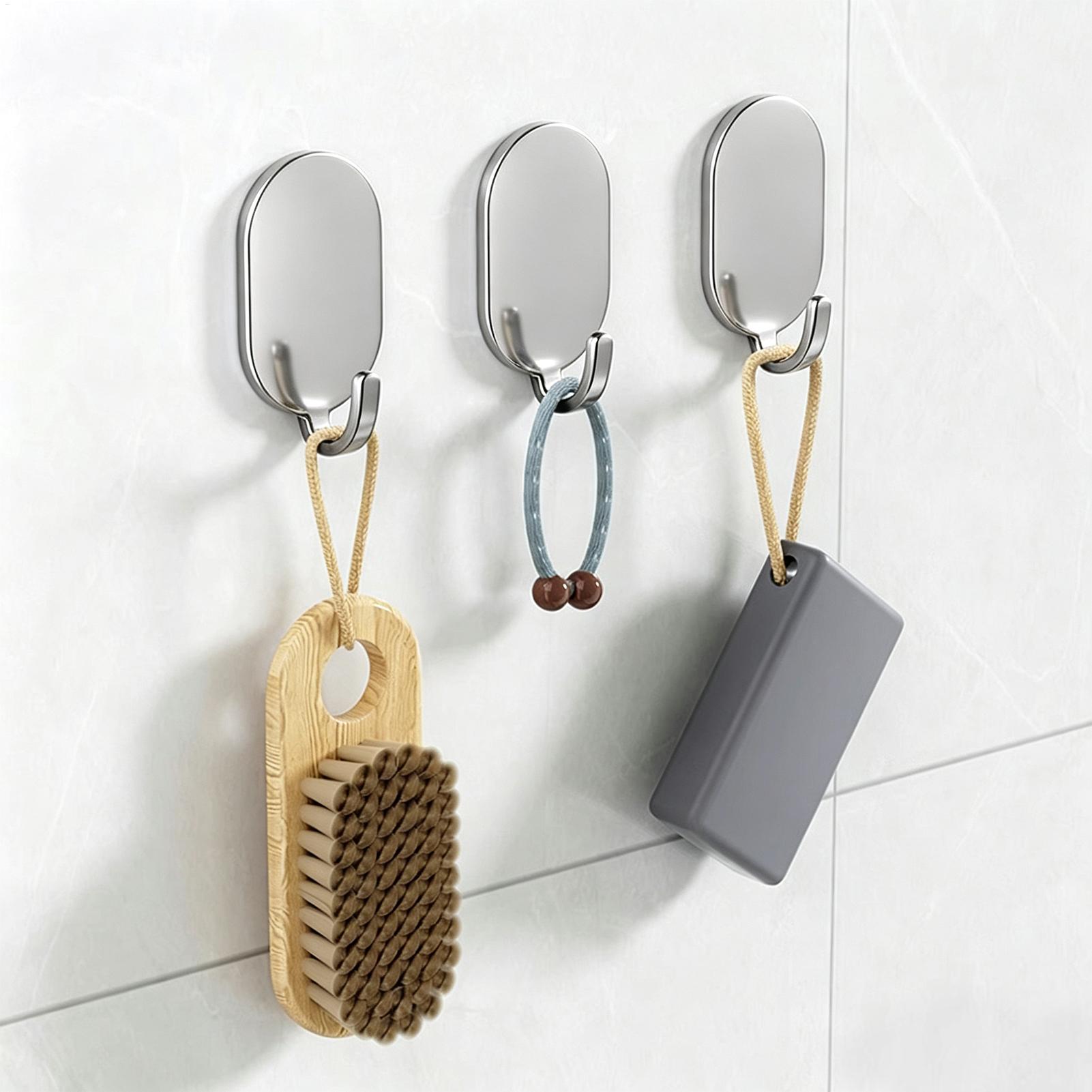 Home Bathroom Organizer - Wodoodporne, mocno klejące haczyki – zestaw