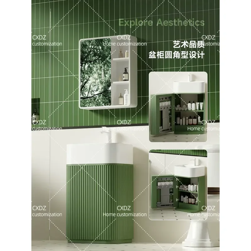 Szafka łazienkowa w stylu mid- – Home Bathroom Vanity Combo recenzja i cena