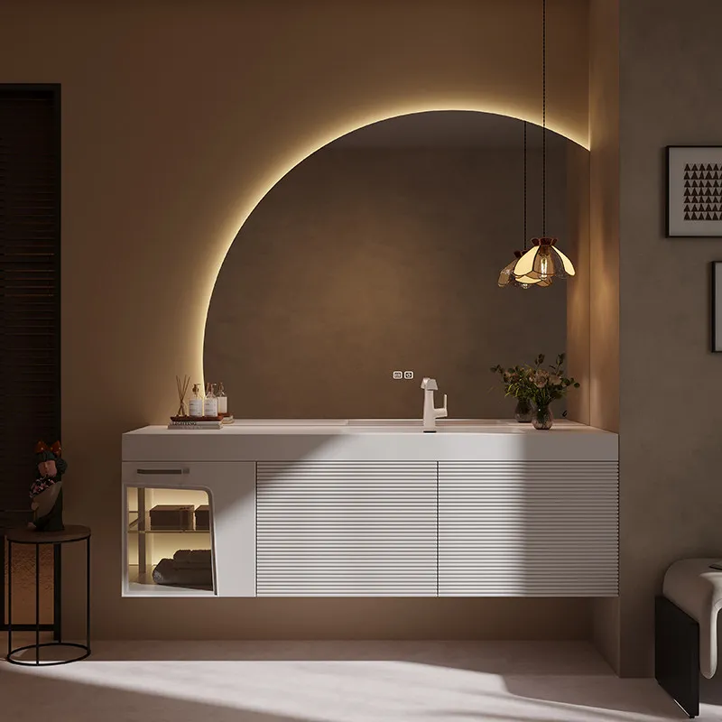 Drewniana komoda łazienkowa z  – Home Bathroom Vanity Combo recenzja i cena